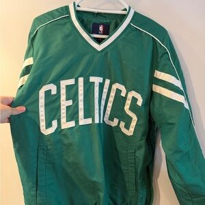 Green Celtics Pullover Jacket